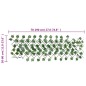 vidaXL Enrejado valla expansible de parra artificial verde 190x60 cm vidaXL Enrejado valla expansible de parra artificial verde 190x60 cm