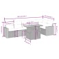 vidaXL Set de comedor de jardín 7 pzas y cojines ratán sintético negro vidaXL Set de comedor de jardín 7 pzas y cojines ratán sintético negro