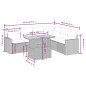 vidaXL Set de comedor de jardín 7 pzas y cojines ratán sintético negro vidaXL Set de comedor de jardín 7 pzas y cojines ratán sintético negro