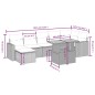 vidaXL Set de sofás de jardín 8 piezas y cojines ratán sintético negro vidaXL Set de sofás de jardín 8 piezas y cojines ratán sintético negro