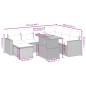 vidaXL Set de sofás de jardín 8 piezas y cojines ratán sintético negro vidaXL Set de sofás de jardín 8 piezas y cojines ratán sintético negro