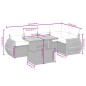 vidaXL Set de sofás de jardín 6 piezas y cojines ratán sintético negro vidaXL Set de sofás de jardín 6 piezas y cojines ratán sintético negro