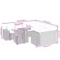 vidaXL Set de sofás de jardín 8 piezas y cojines ratán sintético negro vidaXL Set de sofás de jardín 8 piezas y cojines ratán sintético negro
