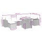 vidaXL Set de sofás de jardín 8 piezas y cojines ratán sintético negro vidaXL Set de sofás de jardín 8 piezas y cojines ratán sintético negro