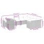 vidaXL Set de sofás de jardín 10 pzas cojines ratán sintético negro vidaXL Set de sofás de jardín 10 pzas cojines ratán sintético negro