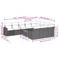 vidaXL Set de sofás de jardín 11pzas con cojines ratán sintético beige vidaXL Set de sofás de jardín 11pzas con cojines ratán sintético beige