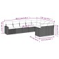 vidaXL Set de sofás de jardín 9 pzas con cojines ratán sintético beige vidaXL Set de sofás de jardín 9 pzas con cojines ratán sintético beige
