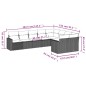 vidaXL Set de muebles de jardín 9 pzas y cojines ratán sintético gris vidaXL Set de muebles de jardín 9 pzas y cojines ratán sintético gris