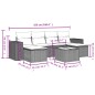 vidaXL Set sofás de jardín 7 piezas y cojines ratán sintético beige vidaXL Set sofás de jardín 7 piezas y cojines ratán sintético beige