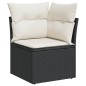 vidaXL Set de sofás de jardín 11 pzas y cojines ratán sintético negro vidaXL Set de sofás de jardín 11 pzas y cojines ratán sintético negro