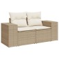 vidaXL Set de sofás de jardín 11pzas con cojines ratán sintético beige vidaXL Set de sofás de jardín 11pzas con cojines ratán sintético beige