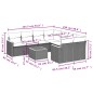 vidaXL Set de muebles de jardín 9 pzas y cojines ratán sintético gris vidaXL Set de muebles de jardín 9 pzas y cojines ratán sintético gris
