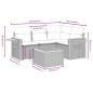 vidaXL Set de muebles de jardín 5 pzas y cojines ratán sintético negro vidaXL Set de muebles de jardín 5 pzas y cojines ratán sintético negro