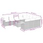 vidaXL Set de sofás de jardín 11 pzas y cojines ratán sintético negro vidaXL Set de sofás de jardín 11 pzas y cojines ratán sintético negro