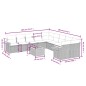 vidaXL Set de sofás de jardín 11 pzas y cojines ratán sintético negro vidaXL Set de sofás de jardín 11 pzas y cojines ratán sintético negro