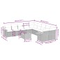 vidaXL Set de sofás de jardín 11pzas con cojines ratán sintético beige