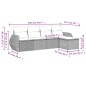 vidaXL Set de muebles de jardín 5 pzas y cojines ratán sintético negro vidaXL Set de muebles de jardín 5 pzas y cojines ratán sintético negro