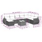 vidaXL Set de sofás de jardín 8 piezas y cojines ratán sintético negro vidaXL Set de sofás de jardín 8 piezas y cojines ratán sintético negro