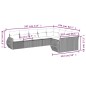vidaXL Set de muebles de jardín 9 pzas y cojines ratán sintético gris vidaXL Set de muebles de jardín 9 pzas y cojines ratán sintético gris