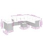 vidaXL Set de sofás de jardín 10 pzas cojines ratán sintético negro vidaXL Set de sofás de jardín 10 pzas cojines ratán sintético negro
