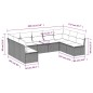 vidaXL Set de sofás de jardín 8 piezas y cojines ratán sintético negro vidaXL Set de sofás de jardín 8 piezas y cojines ratán sintético negro