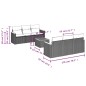 vidaXL Set sofás de jardín 7 piezas y cojines ratán sintético beige vidaXL Set sofás de jardín 7 piezas y cojines ratán sintético beige