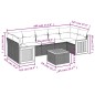 vidaXL Set de sofás de jardín 8 piezas y cojines ratán sintético negro vidaXL Set de sofás de jardín 8 piezas y cojines ratán sintético negro