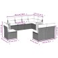 vidaXL Set de sofás de jardín 8 piezas y cojines ratán sintético negro vidaXL Set de sofás de jardín 8 piezas y cojines ratán sintético negro