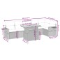 vidaXL Set de comedor de jardín 7 pzas y cojines ratán sintético negro vidaXL Set de comedor de jardín 7 pzas y cojines ratán sintético negro
