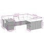 vidaXL Set de sofás de jardín 10 pzas cojines ratán sintético negro vidaXL Set de sofás de jardín 10 pzas cojines ratán sintético negro
