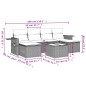 vidaXL Set sofás de jardín 7 piezas y cojines ratán sintético beige vidaXL Set sofás de jardín 7 piezas y cojines ratán sintético beige