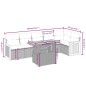 vidaXL Set de comedor de jardín 7 pzas y cojines ratán sintético negro vidaXL Set de comedor de jardín 7 pzas y cojines ratán sintético negro