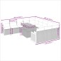 vidaXL Set de sofás de jardín 11 pzas y cojines ratán sintético negro vidaXL Set de sofás de jardín 11 pzas y cojines ratán sintético negro