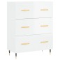 vidaXL Aparador alto madera contrachapada blanco brillo 69,5x34x180 cm vidaXL Aparador alto madera contrachapada blanco brillo 69,5x34x180 cm
