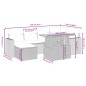 vidaXL Set de comedor de jardín 7 pzas y cojines ratán sintético negro vidaXL Set de comedor de jardín 7 pzas y cojines ratán sintético negro