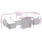 vidaXL Set de sofás de jardín 8 piezas y cojines ratán sintético negro vidaXL Set de sofás de jardín 8 piezas y cojines ratán sintético negro