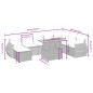 vidaXL Set de sofás de jardín 8 piezas y cojines ratán sintético negro vidaXL Set de sofás de jardín 8 piezas y cojines ratán sintético negro