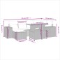 vidaXL Set de comedor de jardín 7 pzas y cojines ratán sintético negro vidaXL Set de comedor de jardín 7 pzas y cojines ratán sintético negro