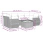 vidaXL Set sofás de jardín 7 piezas y cojines ratán sintético beige vidaXL Set sofás de jardín 7 piezas y cojines ratán sintético beige