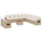 vidaXL Set de sofás de jardín 12 pzas y cojines ratán sintético marrón vidaXL Set de sofás de jardín 12 pzas y cojines ratán sintético marrón