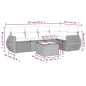 vidaXL Set de sofás de jardín 6 piezas y cojines ratán sintético negro vidaXL Set de sofás de jardín 6 piezas y cojines ratán sintético negro