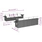 vidaXL Set de muebles de jardín 9 pzas y cojines ratán sintético gris