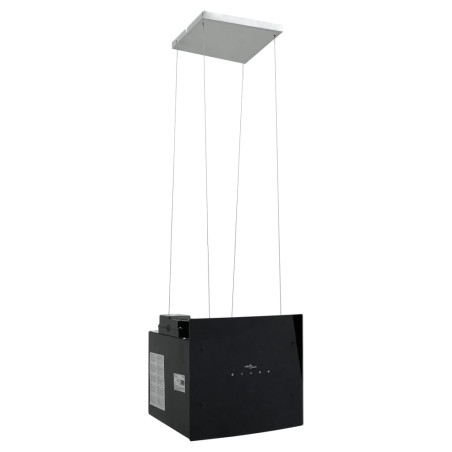 vidaXL Campana extractora de isla sensor táctil LCD vidrio templado