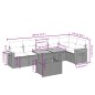 vidaXL Set de comedor de jardín 7 pzas y cojines ratán sintético negro vidaXL Set de comedor de jardín 7 pzas y cojines ratán sintético negro