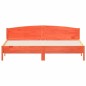 vidaXL Estructura cama con cabecero madera pino marrón cera 180x200 cm vidaXL Estructura cama con cabecero madera pino marrón cera 180x200 cm