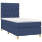 vidaXL Cama box spring con colchón tela azul 80x200 cm vidaXL Cama box spring con colchón tela azul 80x200 cm