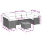 vidaXL Set de sofás de jardín 8 pzas y cojines ratán sintético gris vidaXL Set de sofás de jardín 8 pzas y cojines ratán sintético gris