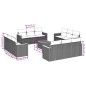 vidaXL Set sofás de jardín con cojines 13 piezas ratán sintético gris vidaXL Set sofás de jardín con cojines 13 piezas ratán sintético gris