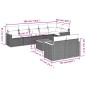 vidaXL Set de sofás de jardín 8 piezas y cojines ratán sintético negro vidaXL Set de sofás de jardín 8 piezas y cojines ratán sintético negro