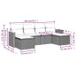 vidaXL Set de sofás de jardín 6 piezas y cojines ratán sintético negro vidaXL Set de sofás de jardín 6 piezas y cojines ratán sintético negro